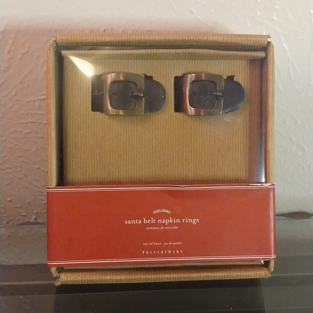 Pottery Barn NIB Napkin Rings